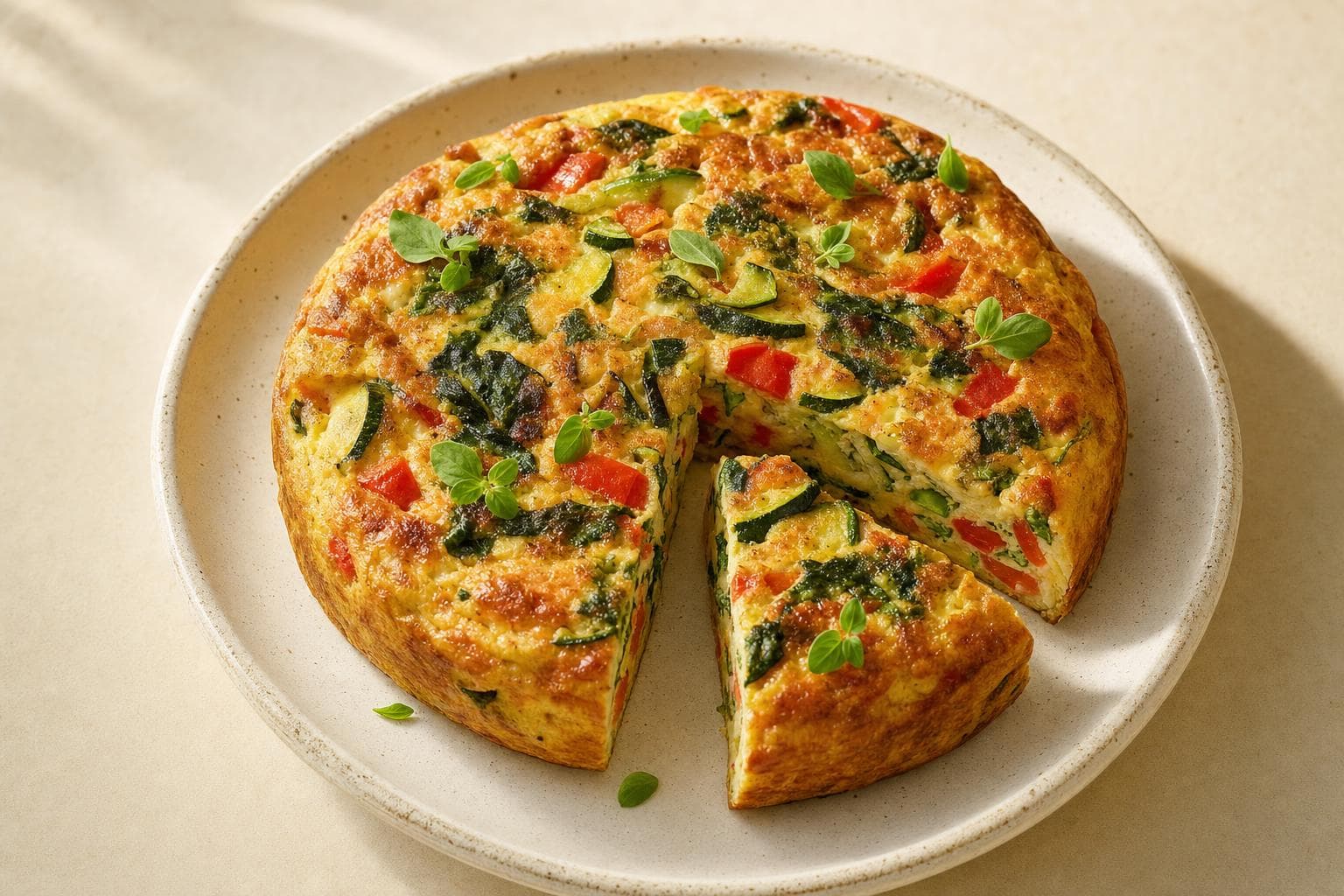 Frittata al forno con verdure di stagione